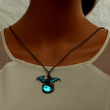 Glowing Vintage Flying Dragon Necklace – Jewelry Gift Ideas — 6