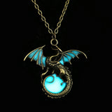 Glowing Vintage Flying Dragon Necklace – Jewelry Gift Ideas — 2