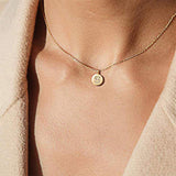Single Studded Letter Necklace – Jewelry Gift Ideas — 1