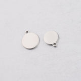 Stainless Steel Smooth Small Round Disc Pendant – Jewelry Gift Ideas — 4