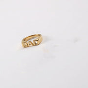 Letter Seal Titanium Steel Plating 18K Gold Ring – Unique Gift Ideas — 4
