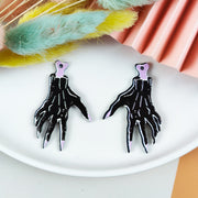 Ghost Bat Skull Poison Bottle Handmade Earrings – Stylish Gifts — 7