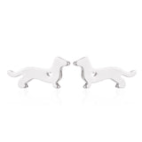 Hollow animal bantam stud earrings – Small Gift Ideas — 6