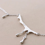 Falling Rain Hurt Sterling Silver Necklace – Jewelry Gift Ideas — 5