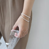 Simple Circle Sterling Silver Bangles – Small Gift Ideas — 2