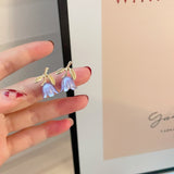 Vintage Tulip Silver Stud EarringsPearlescent – Unique Gift Ideas — 5