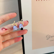 Vintage Tulip Silver Stud EarringsPearlescent – Unique Gift Ideas — 5