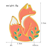 Creative Cute Animal Red Fox Enamel Alloy Brooch – Jewelry Gift Ideas — 2