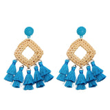 Rattan raffia tassel earrings – Holiday Gift Ideas — 3