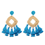 Rattan raffia tassel earrings – Holiday Gift Ideas — 3