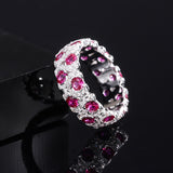 Simulated Red Treasure Hand Set Diamond Pairing – Birthday Gifts — 2
