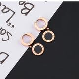 Roman numerals simple circle round cake earrings – Thoughtful Gifts — 5