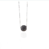 Simple Wild Volcanic Stone Round Bead Necklace – Jewelry Gift Ideas — 3