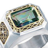 Square gem men's ring – Gifts for Him — 2