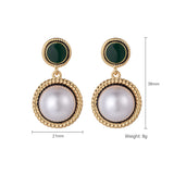 Earrings Frosted Shell Beads Solid Color – Special Occasion Gifts — 7