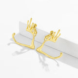 Niche Irregular Cute Antlers Ear Clips – Holiday Gift Ideas — 7