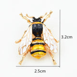 Oil Drop Painting Little Bee Brooch Dress Collar – Jewelry Gift Ideas — 5