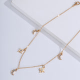 Fashion Moon Star Tassel Necklace Short Women – Jewelry Gift Ideas — 3