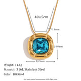 18K Gold Round Corner Square Flower Zircon Ear – Jewelry Gift Ideas — 20