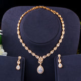 Long Water Drop Zircon Necklace Earrings Bracelet – Jewelry Gift Ideas — 5