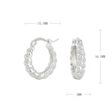 Women's Sterling Silver Twist Earrings – Gifts for Her — 4