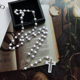 White Acrylic Fashion Cross Necklace – Jewelry Gift Ideas — 3