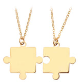 Geometric Puzzle Necklace Gold – Jewelry Gift Ideas — 1