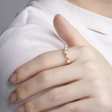 Natural Freshwater Pearl Girl Ring Classic Versatile – Gifts for Kids — 5