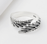 Love Couple Plain Silver Ring Angel Wings – Gifts for Couples — 9