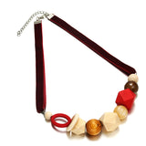 Geometrical wooden beads pendant – Jewelry Gift Ideas — 2