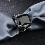 Titanium steel men's zircon ring – Gifts for Him — 4