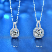 Moissanite S925 Sterling Silver Necklace – Jewelry Gift Ideas — 5