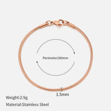 Women's Titanium Steel Snake Bone Chain Bracelet – Jewelry Gift Ideas — 16