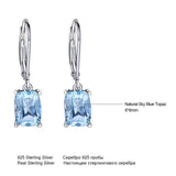 Lady 925 Sterling Silver Topaz Pendant Earring – Jewelry Gift Ideas — 3