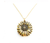 Sunflower Double Lettering Necklace – Jewelry Gift Ideas — 15