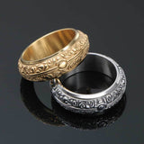 Individual Classic Pattern Titanium Steel Ring – Meaningful Gifts — 2