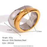 Double-Layer Gold Irregular Ring For Women – Gifts for Her — 8