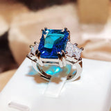 Overturn Stone Inlay Powder Rhinestone Ring – Gift Ideas — 4