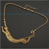Bronze Leopard Punk Short Clavicle Necklace – Jewelry Gift Ideas — 2