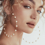 Pearl Large Hoop Earrings – Practical Gifts — 7