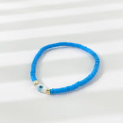 Rainbow Candy Clay Bead Eye Bead Bracelet – Jewelry Gift Ideas — 12