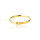 Stainless Steel Twelve Constellation Symbol Ring – Stylish Gifts — 13