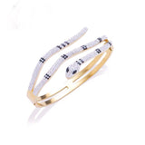Full Diamond Snake Titanium Steel Bracelet Trend – Jewelry Gift Ideas — 2