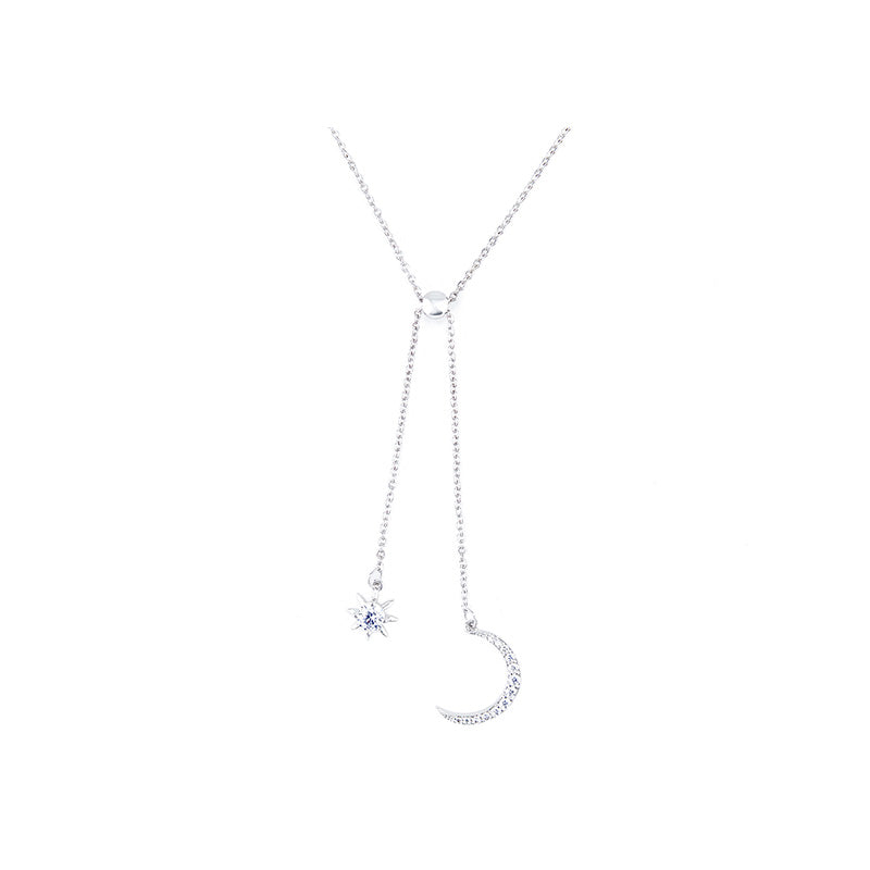 Sun Moon Silver Necklace – Jewelry Gift Ideas — 1