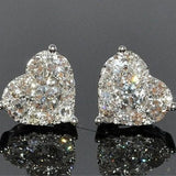 Pierced-ear-caring Ear Studs Sweet Peach Heart – Gifts for Her — 6