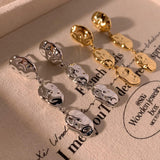 Long Irregular Pendants Earrings Stainless Steel – Everyday Gifts — 2