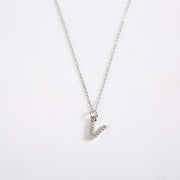 English Letter Necklace Micro Inlaid Zircon – Jewelry Gift Ideas — 11