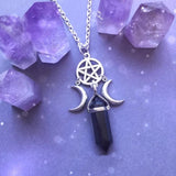 Fashion Pentagram Pendant Moon Necklace – Jewelry Gift Ideas — 5