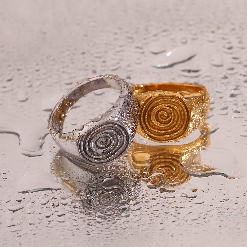 Fashion Temperament Fingerprint Ring For Women – Stylish Gifts — 1