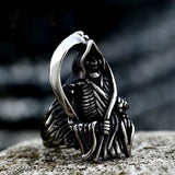 Stainless Steel Casting Death Sickle Retro Titanium – Gifts for Him — 1